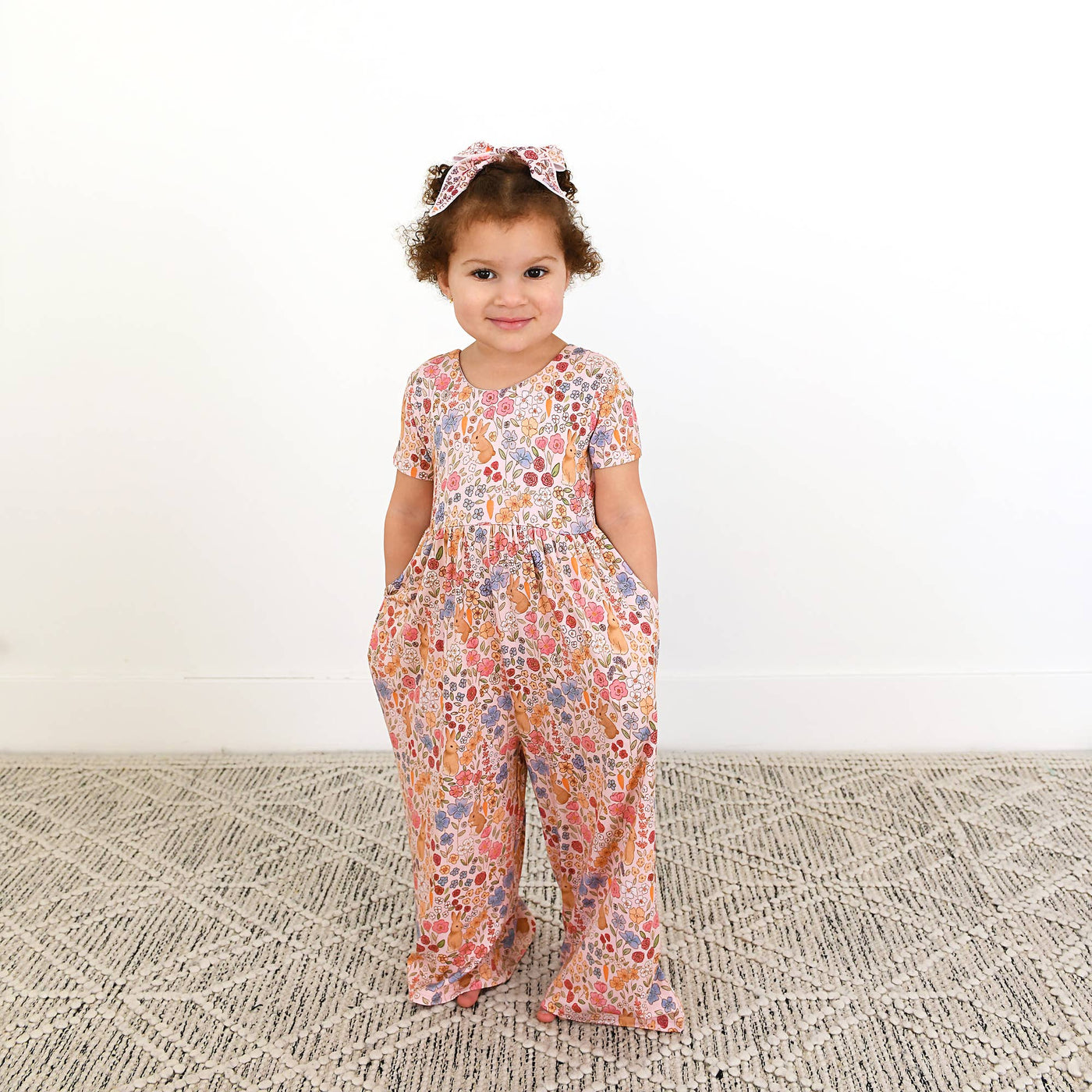 Gigi and Max: Meadow Floral Bunny Romper