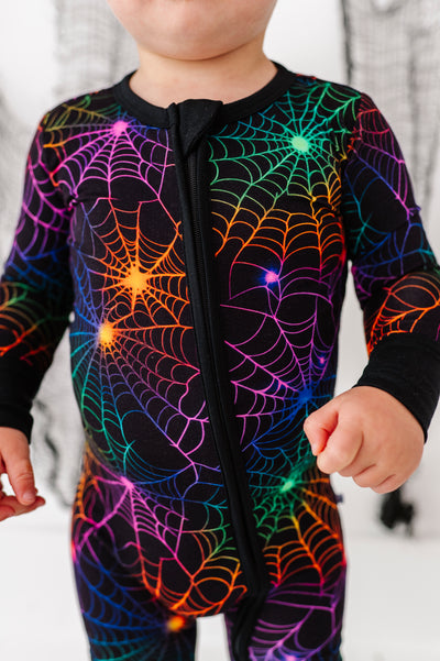 Birdie Bean Neon Webs Convertible Romper