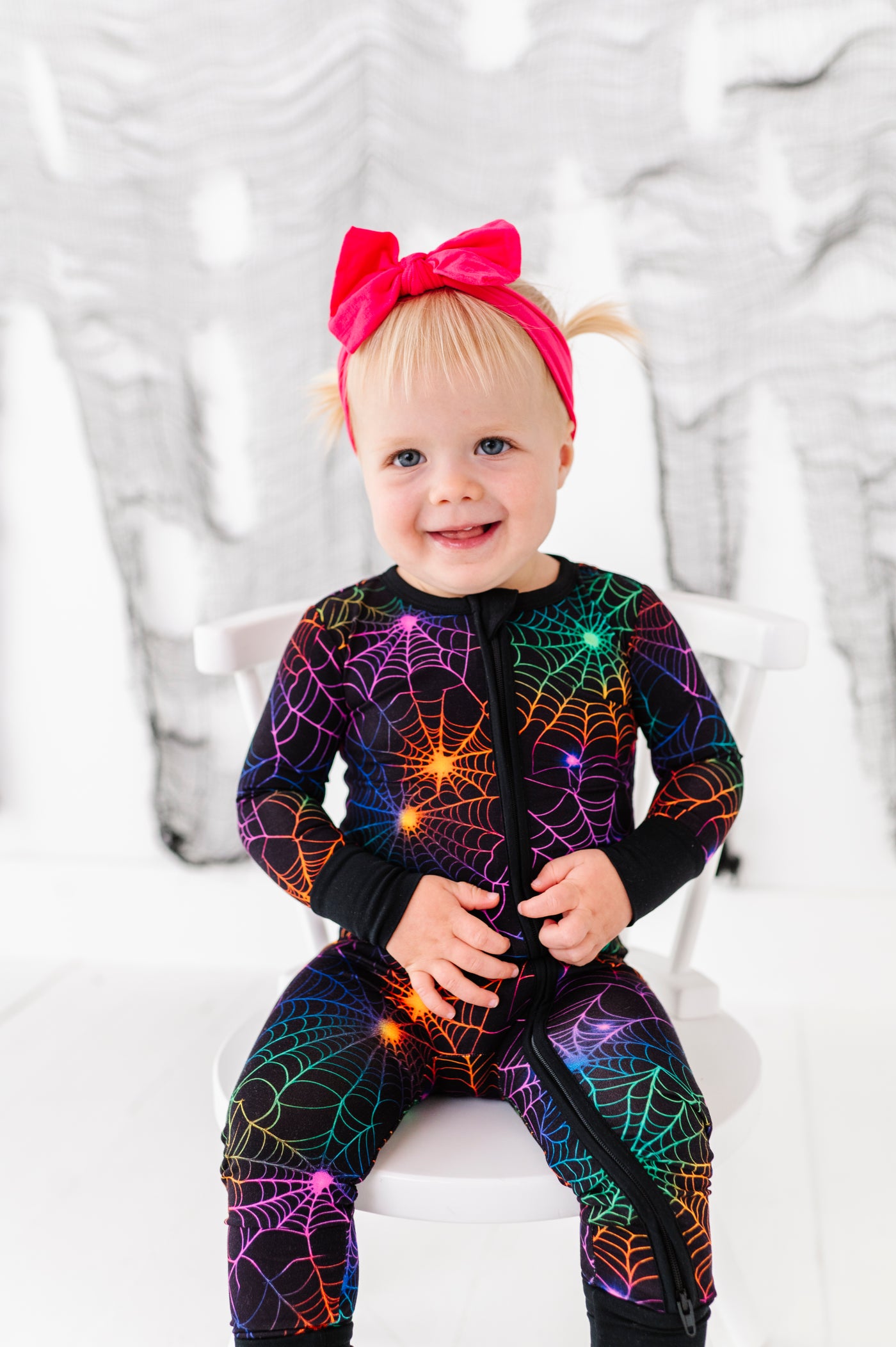 Birdie Bean Neon Webs Convertible Romper