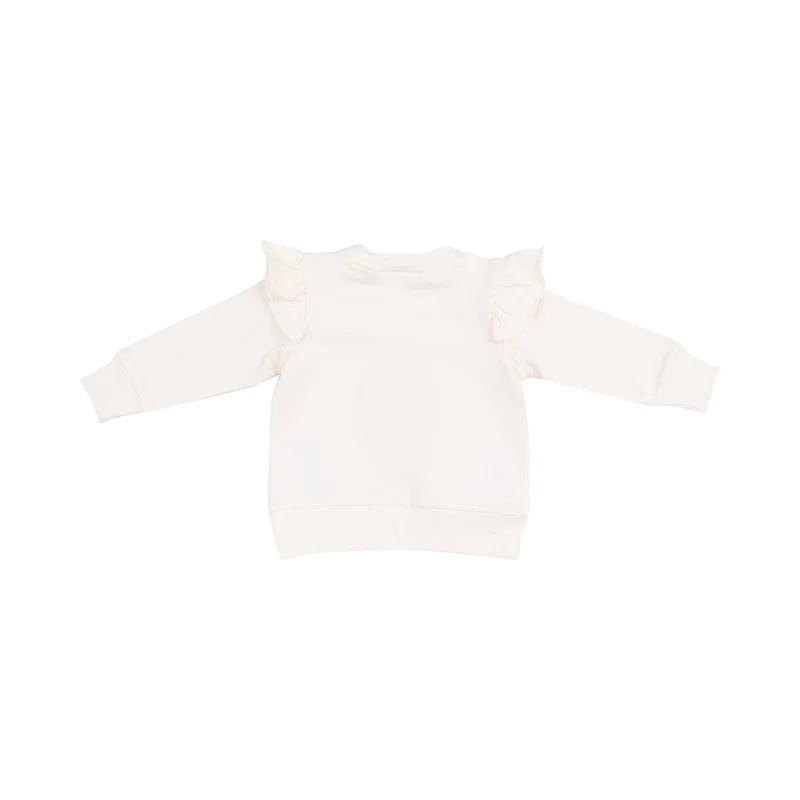 Angel Dear Ruffle Sweatshirt and Jogger: Danish Daisy