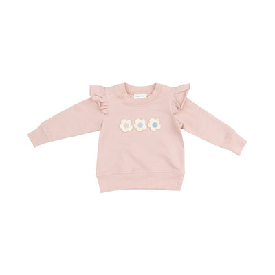 Angel Dear Ruffle Sweatshirt and Leggings: Daisy Pop