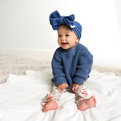 Gigi and Max Sweater: Steel Blue