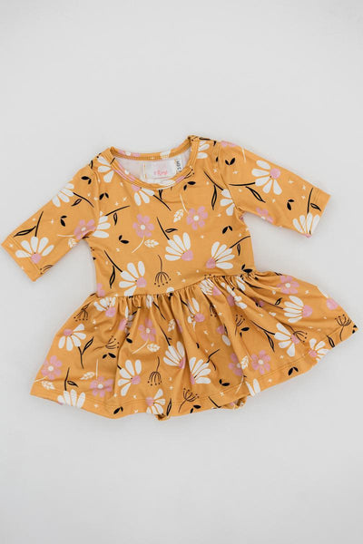 Mila & Rose:  Dandelions in Fall Twirl Bodysuit SHIPS SEPARATELY
