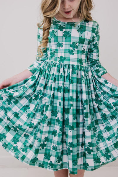 Mila & Rose:  Lucky One Pocket Twirl Dress SHIPS SEPARATELY