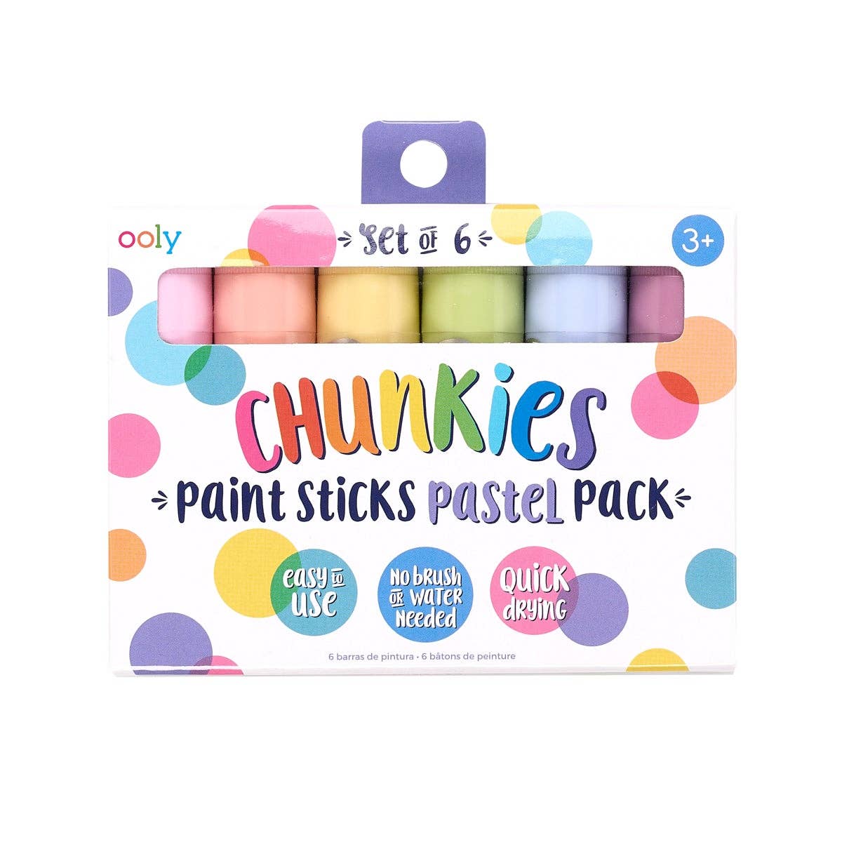 Ooly: Chunkies Paint Sticks: Pastel - Set of 6