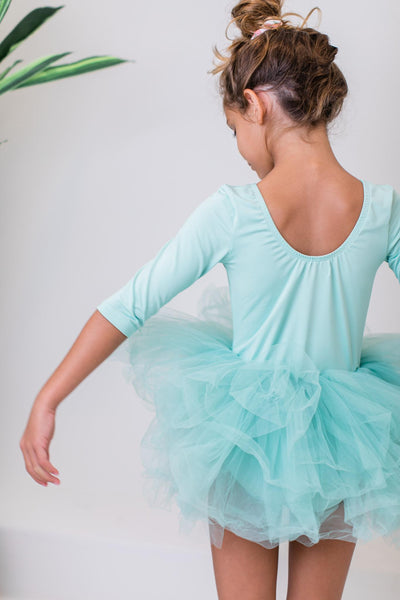 Mila & Rose:  Sage 3/4 Tutu Leotard SHIPS SEPARATELY