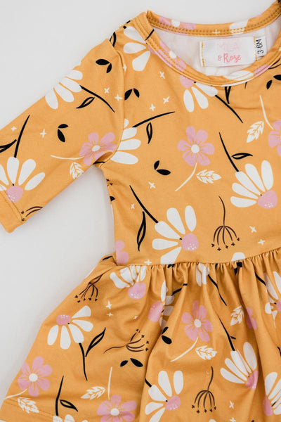 Mila & Rose:  Dandelions in Fall Twirl Bodysuit SHIPS SEPARATELY