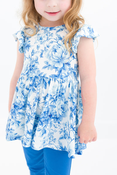 Birdie Bean Peplum Set: Iris