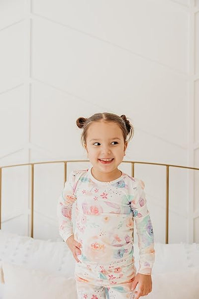Copper Pearl Long Sleeve Pajama Set: Bloom