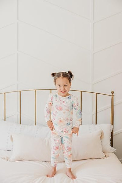 Copper Pearl Long Sleeve Pajama Set: Bloom