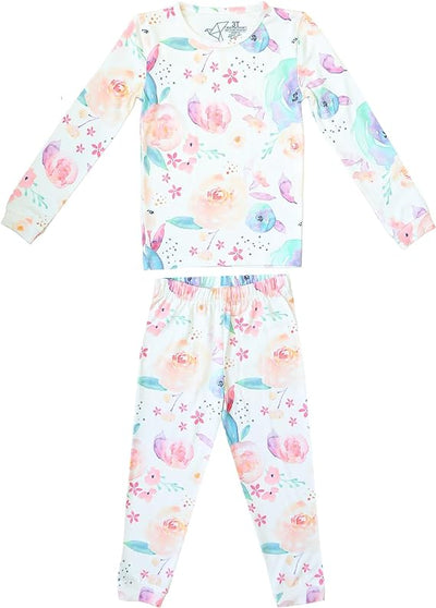 Copper Pearl Long Sleeve Pajama Set: Bloom