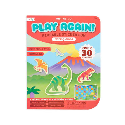 OOLY Play Again! Mini On-The-Go Activity Kit: Daring Dinos