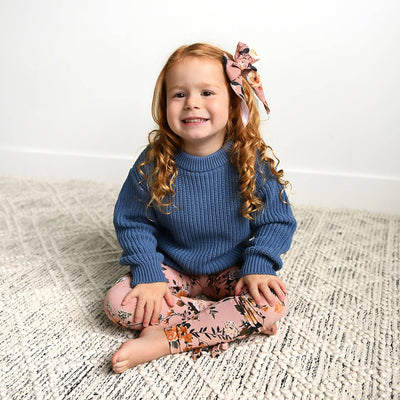 Gigi and Max Sweater: Steel Blue