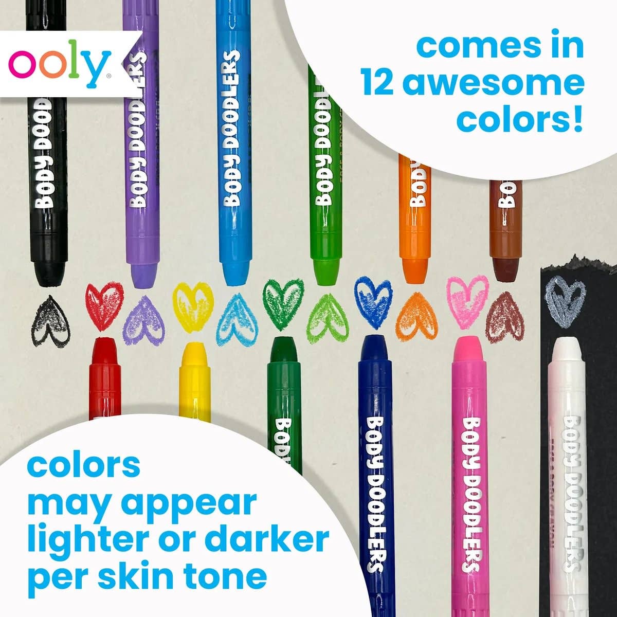 OOLY: Body Doodlers Face & Body Crayons