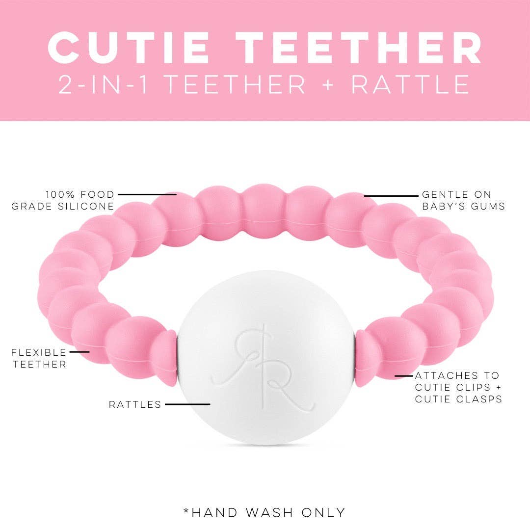 Ryan & Rose Cutie Teether: Blue