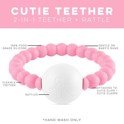 Ryan & Rose Cutie Teether: Blue