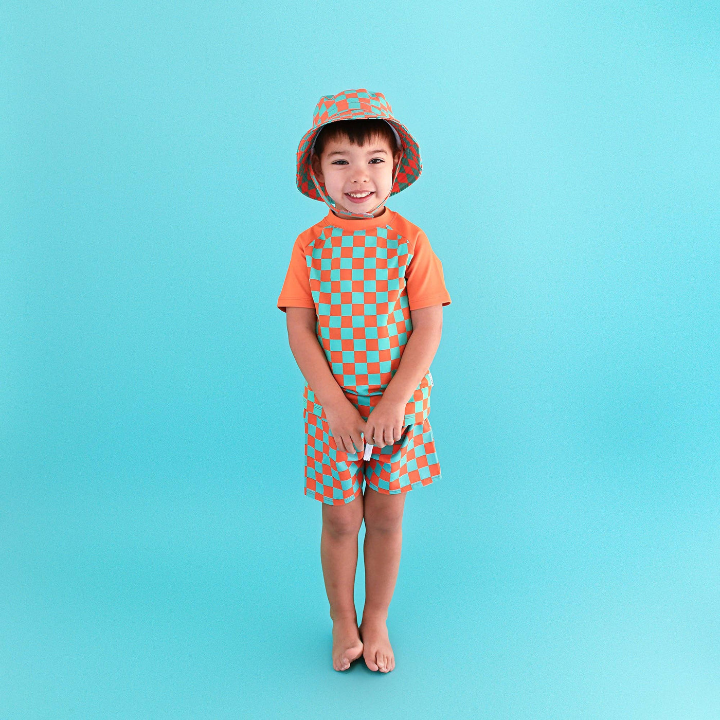 Gigi and Max Swim Shorts: Spencer Checks