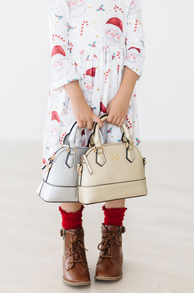 Mila & Rose:  Gold Metallic Girl's Crossbody Purse SHIPS SEPARATELY