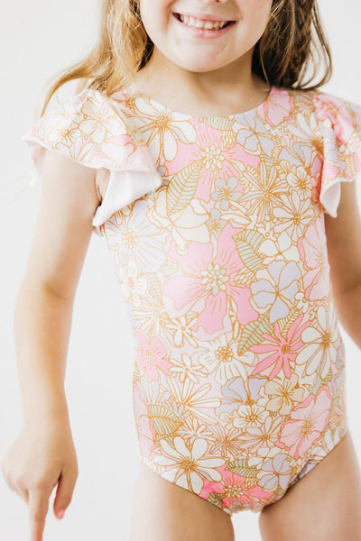 Mila & Rose:  What's Up Buttercup S/S Flutter Sleeve Leotard SHIPS SEPARATELY