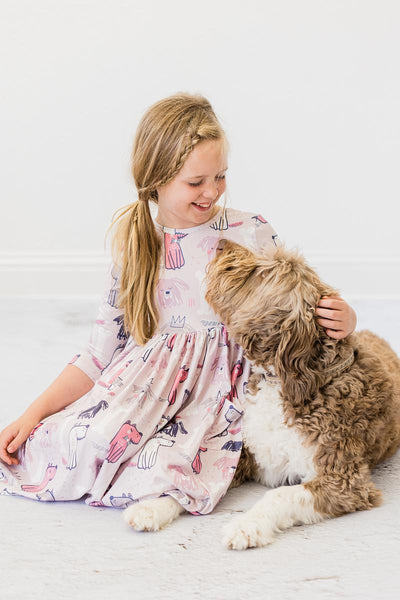 Mila & Rose:  Puppy Party Pocket Twirl Dress SHIPS SEPARATELY