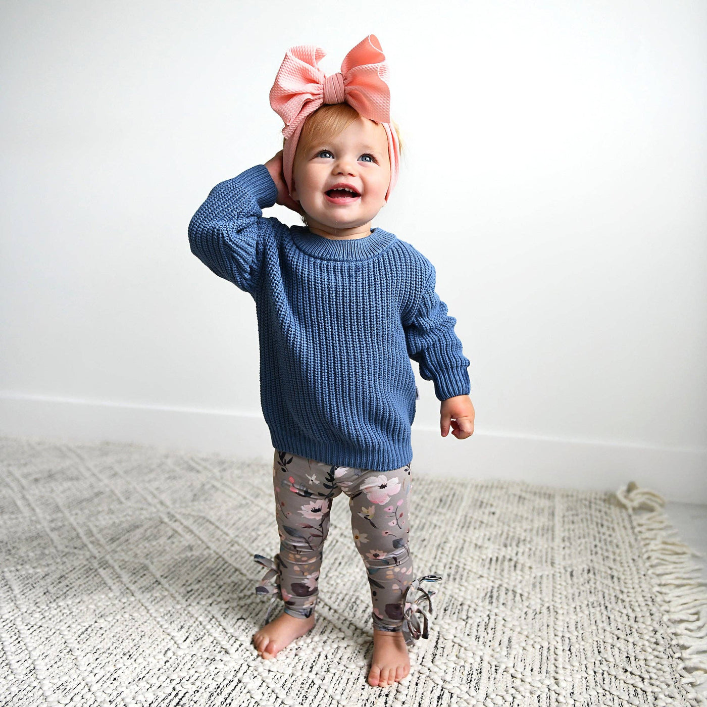 Gigi and Max Sweater: Steel Blue