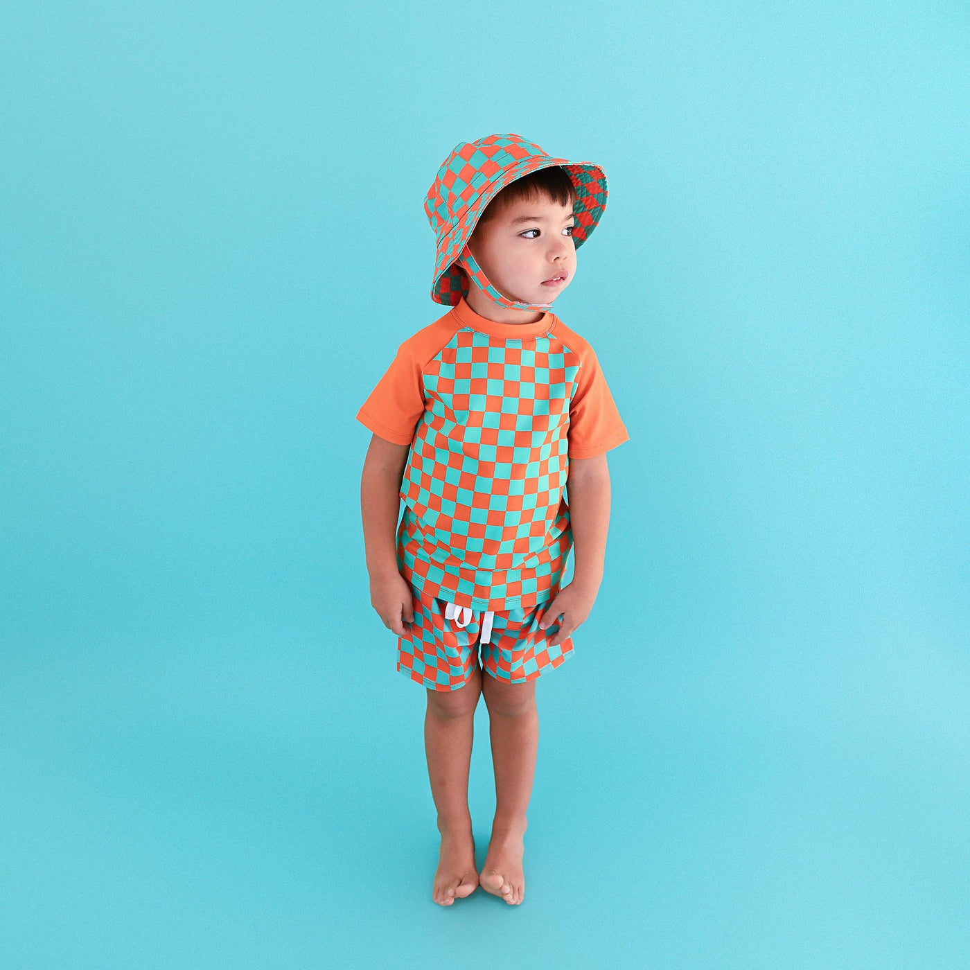 Gigi and Max Swim Shorts: Spencer Checks