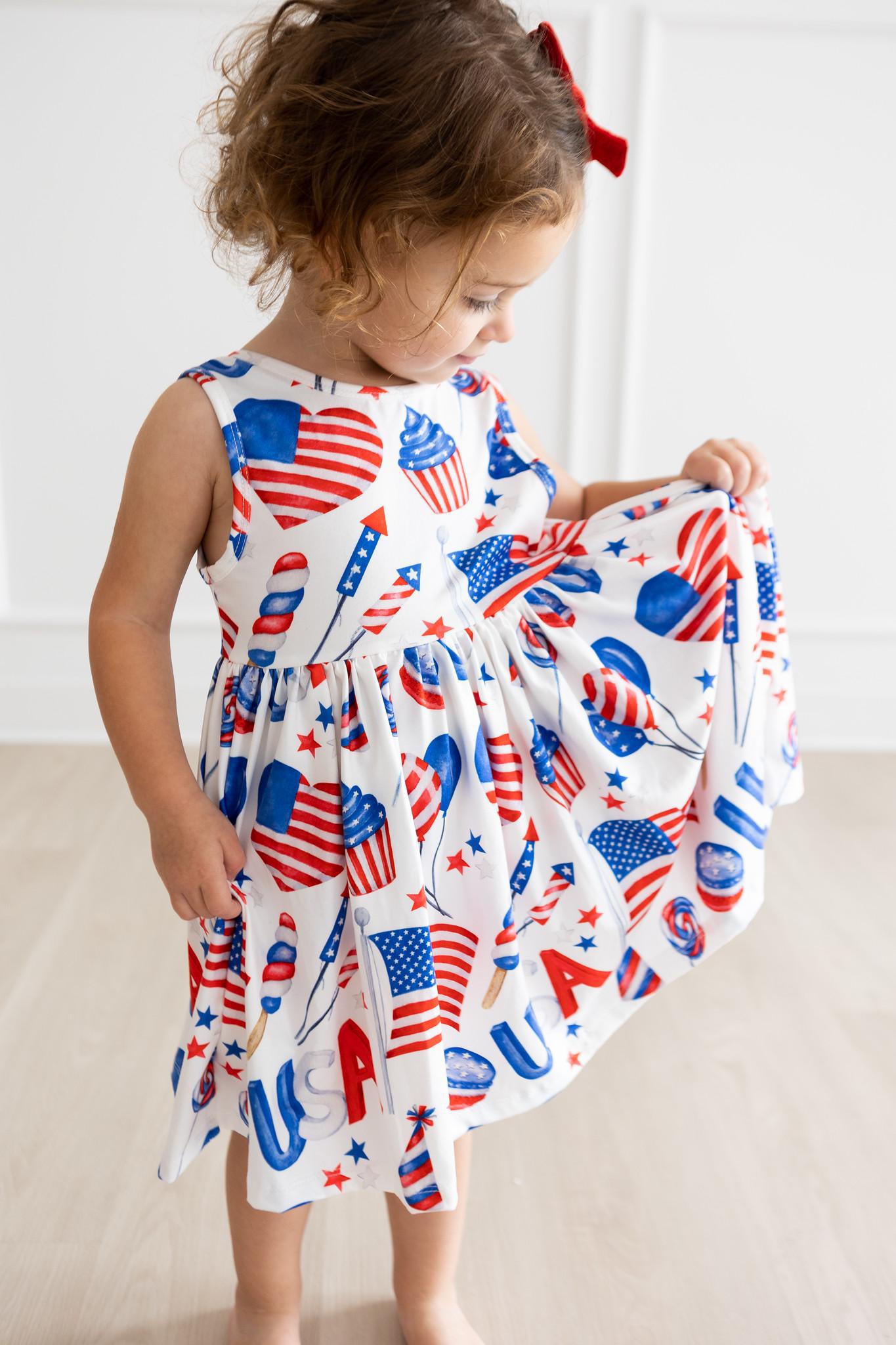 Mila & Rose:  Party in the USA Tank Twirl Dress SHIPS SEPARATELY