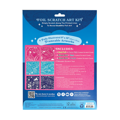 OOLY Scratch & Shine Scratch Cards: Celestial Skies