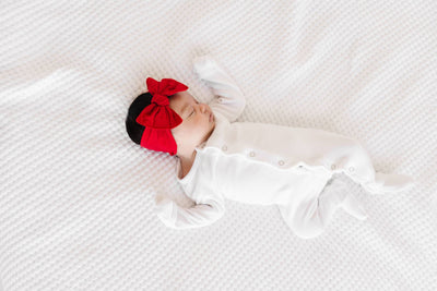 Baby Bling Bows The Knot Headwrap: Cherry Red