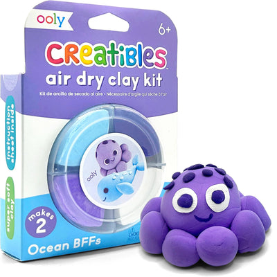 OOLY Creatibles D.I.Y. Air-Dry Clay Kit: Ocean BFFs