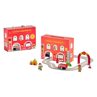 Mudpuppy: Wind Up & Go Fire Station Play Set