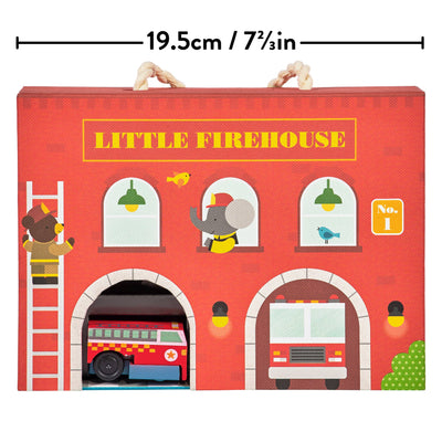 Mudpuppy: Wind Up & Go Fire Station Play Set