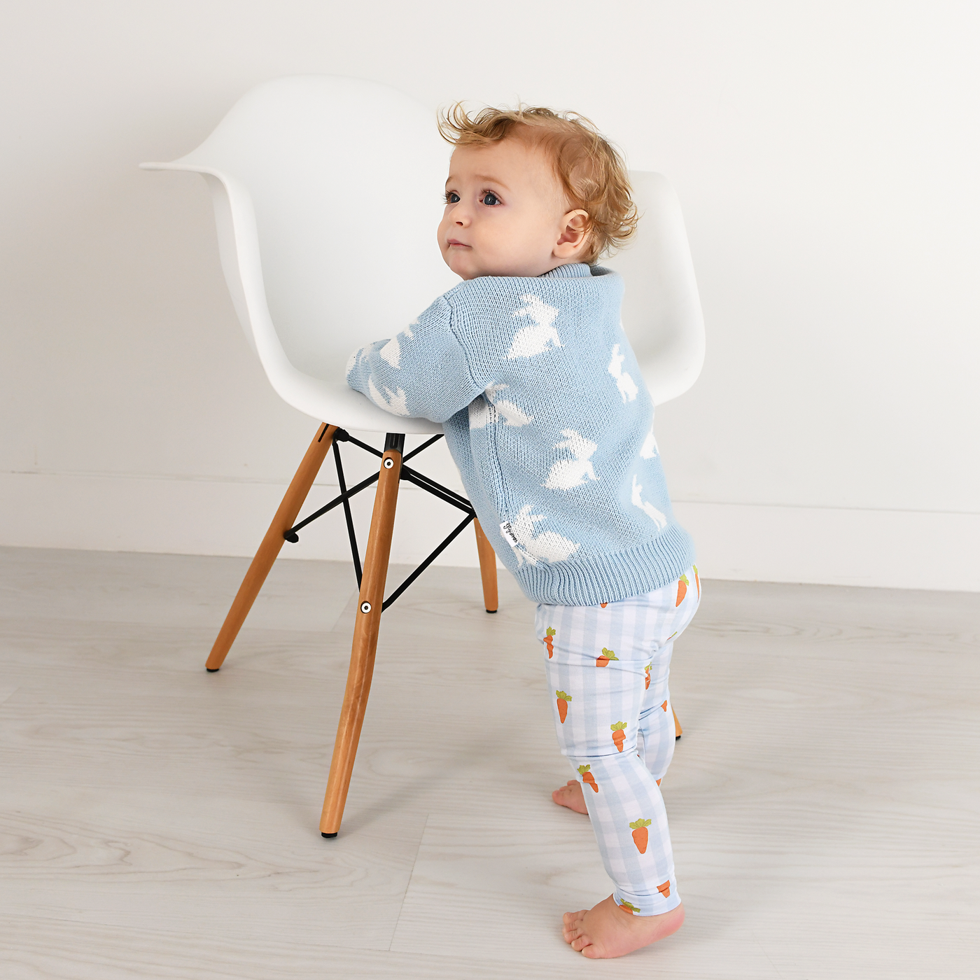 Gigi and Max: Blue Bunny Sweater