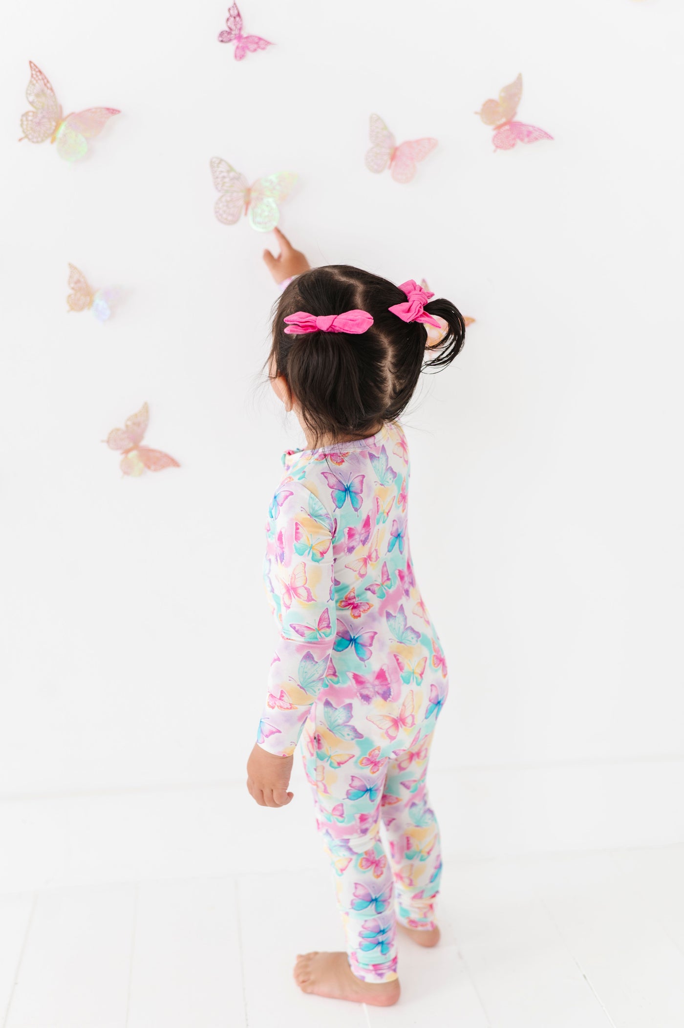 Birdie Bean Ruffle Convertible Romper: Dahlia