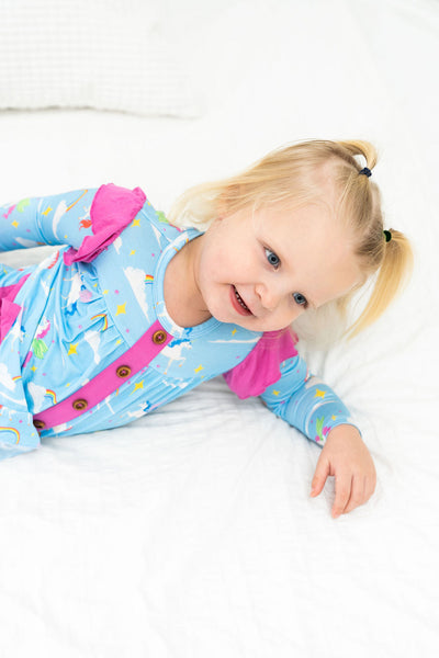 Laree + Co: Sage Bamboo Long Sleeve Peplum + Legging Set