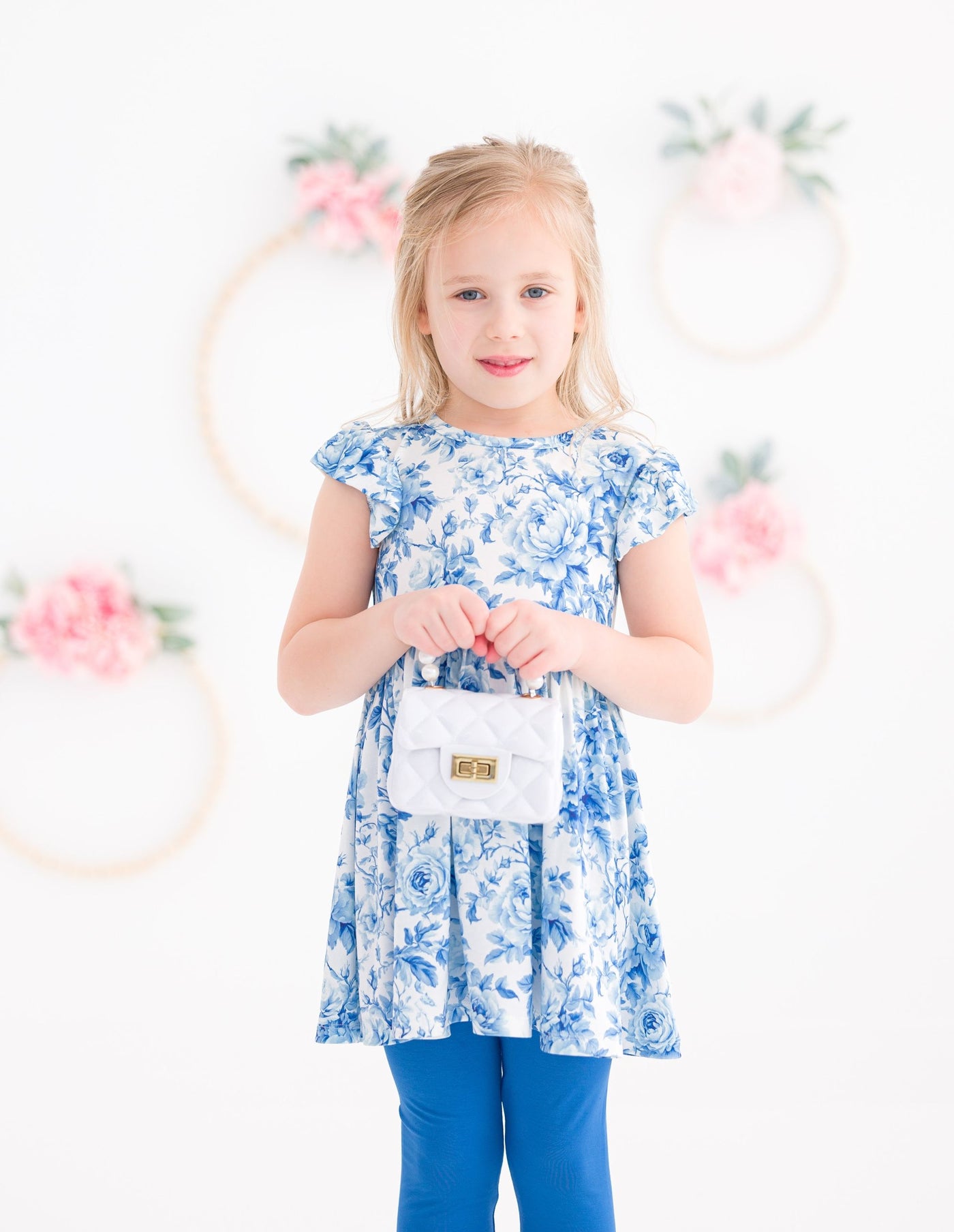 Birdie Bean Peplum Set: Iris