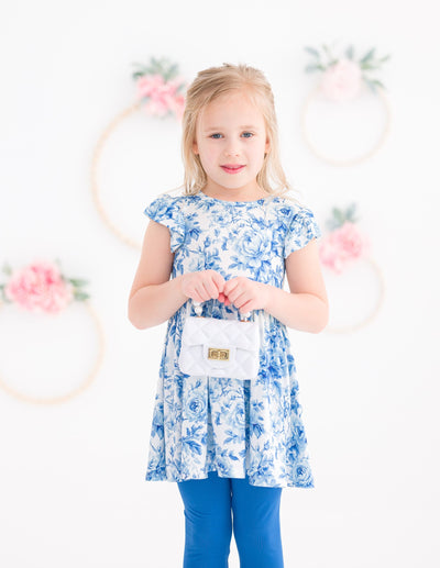 Birdie Bean Peplum Set: Iris