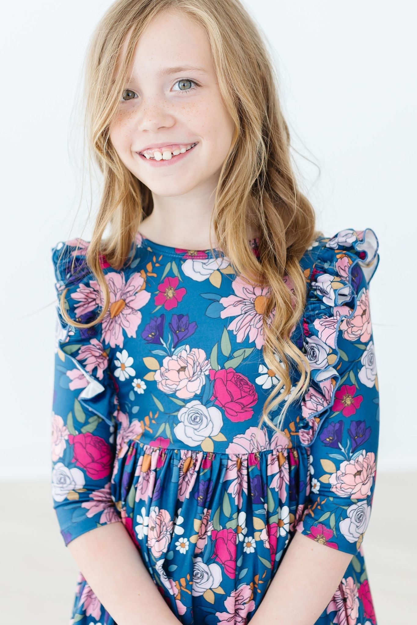 Mila & Rose:  Vintage Garden Ruffle Twirl Dress SHIPS SEPARATELY