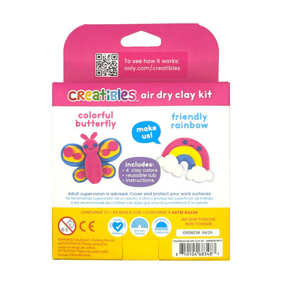 OOLY Creatibles D.I.Y. Air-Dry Clay Kit: Rainbow BFFs