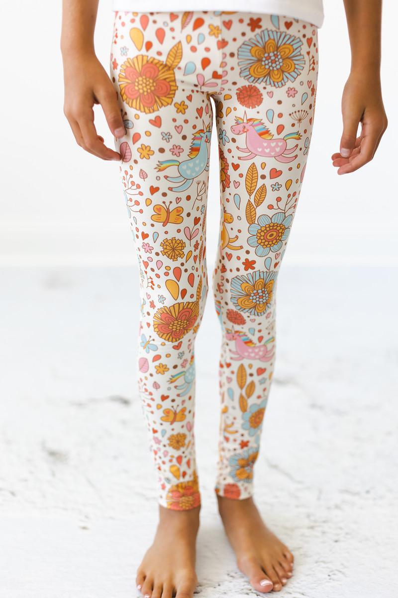 Mila & Rose:  Retro Unicorns Leggings SHIPS SEPARATELY