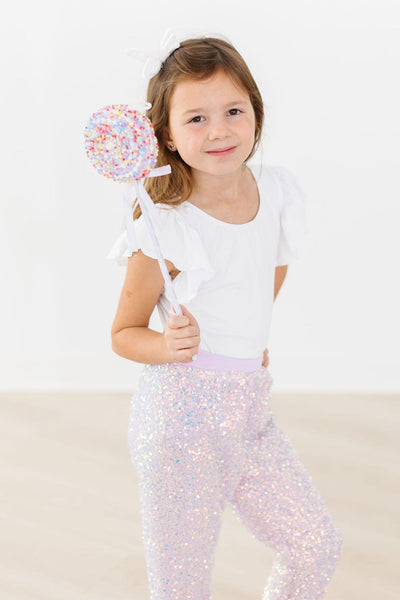 Mila & Rose:  Lavender Sequin Joggers SHIPS SEPARATELY