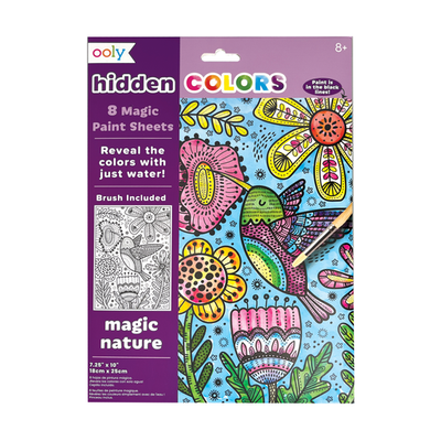 OOLY Hidden Colors Magic Paint Sheets: Magic Nature