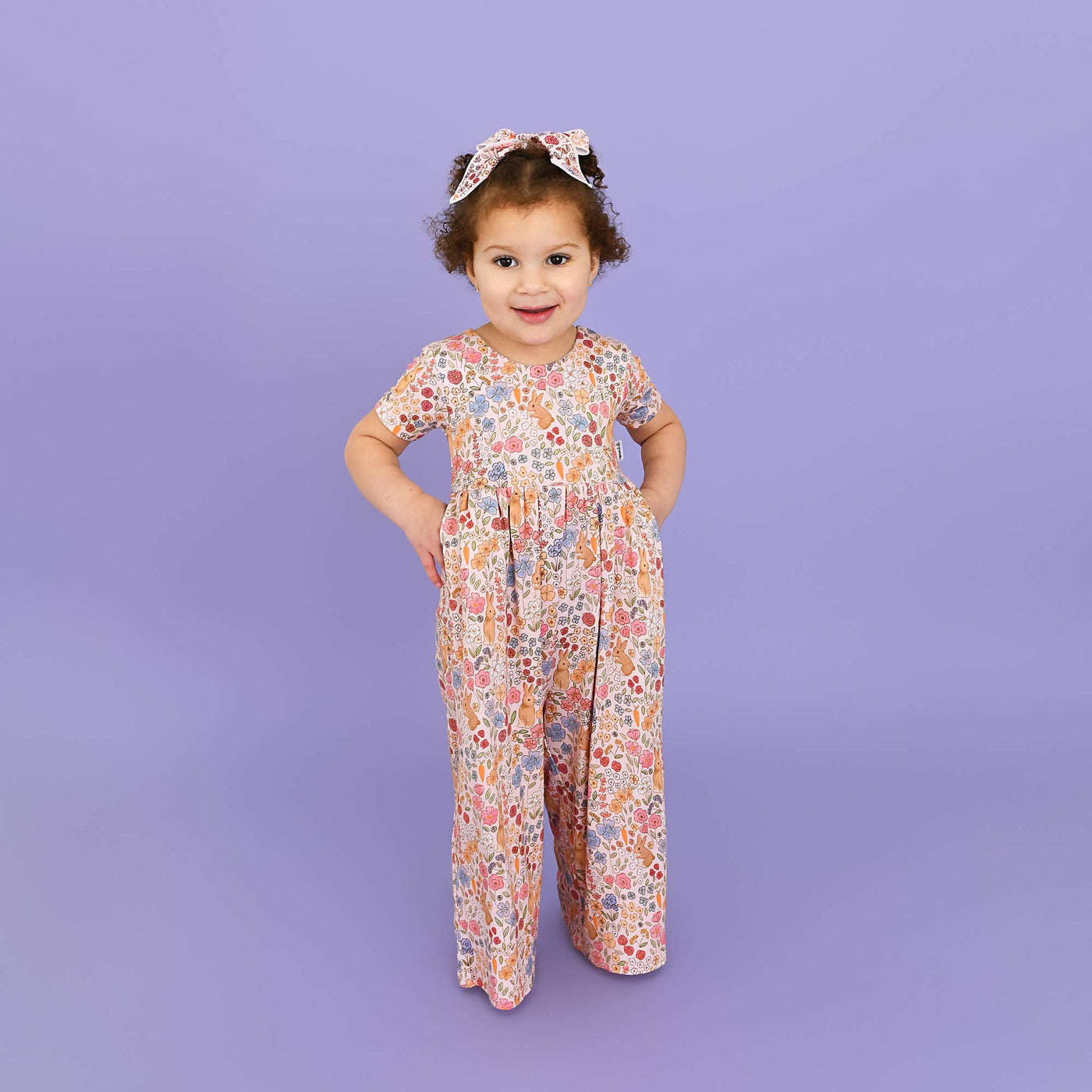 Gigi and Max: Meadow Floral Bunny Romper