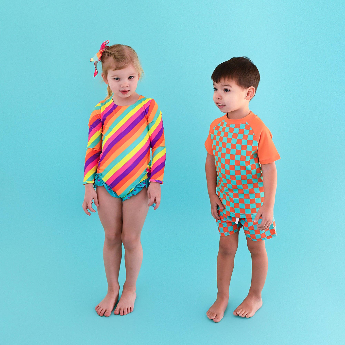 Gigi and Max Swim Shorts: Spencer Checks