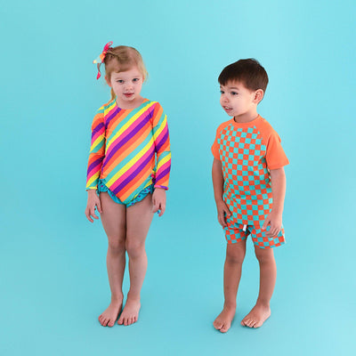 Gigi and Max Swim Shorts: Spencer Checks