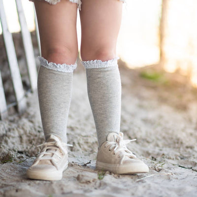 Little Stocking Co. Lace Top Bundle: Neutral