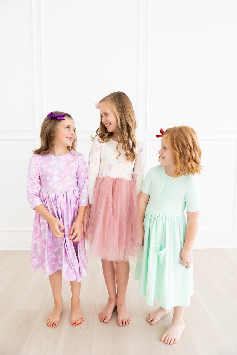 Mila & Rose:  Love Story 3/4 Sleeve Pocket Twirl Dress SHIPS SEPARATELY