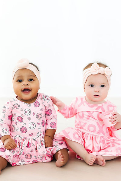 Mila & Rose:  You Make Me Happy 3/4 Sleeve Twirl Bodysuit SHIPS SEPARATELY