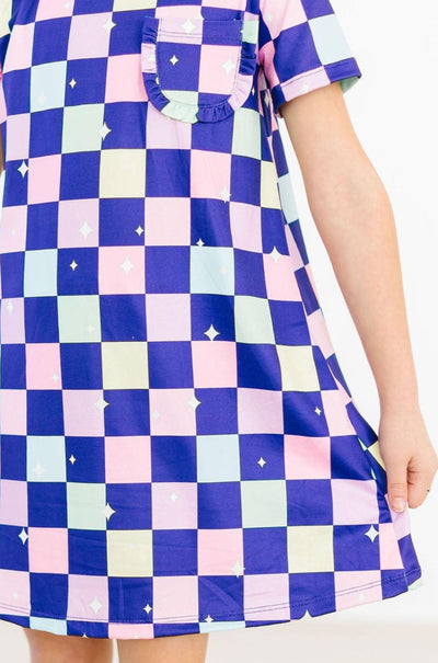 Mila & Rose:  Disco Floor T-Shirt Dress SHIPS SEPARATELY
