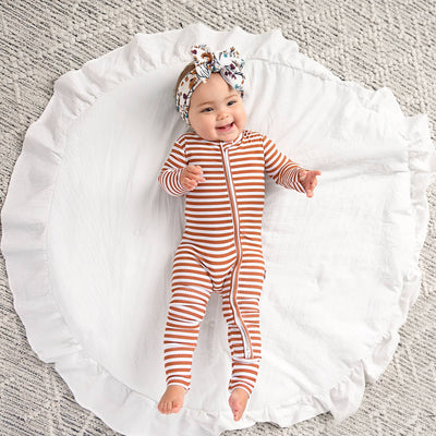 Gigi and Max Ribbed Zip Sleeper: Chase Brown